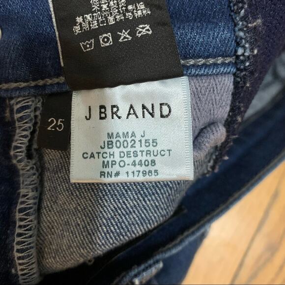 J Brand Mama J side panel destroyed jeans - Picture 11 of 11